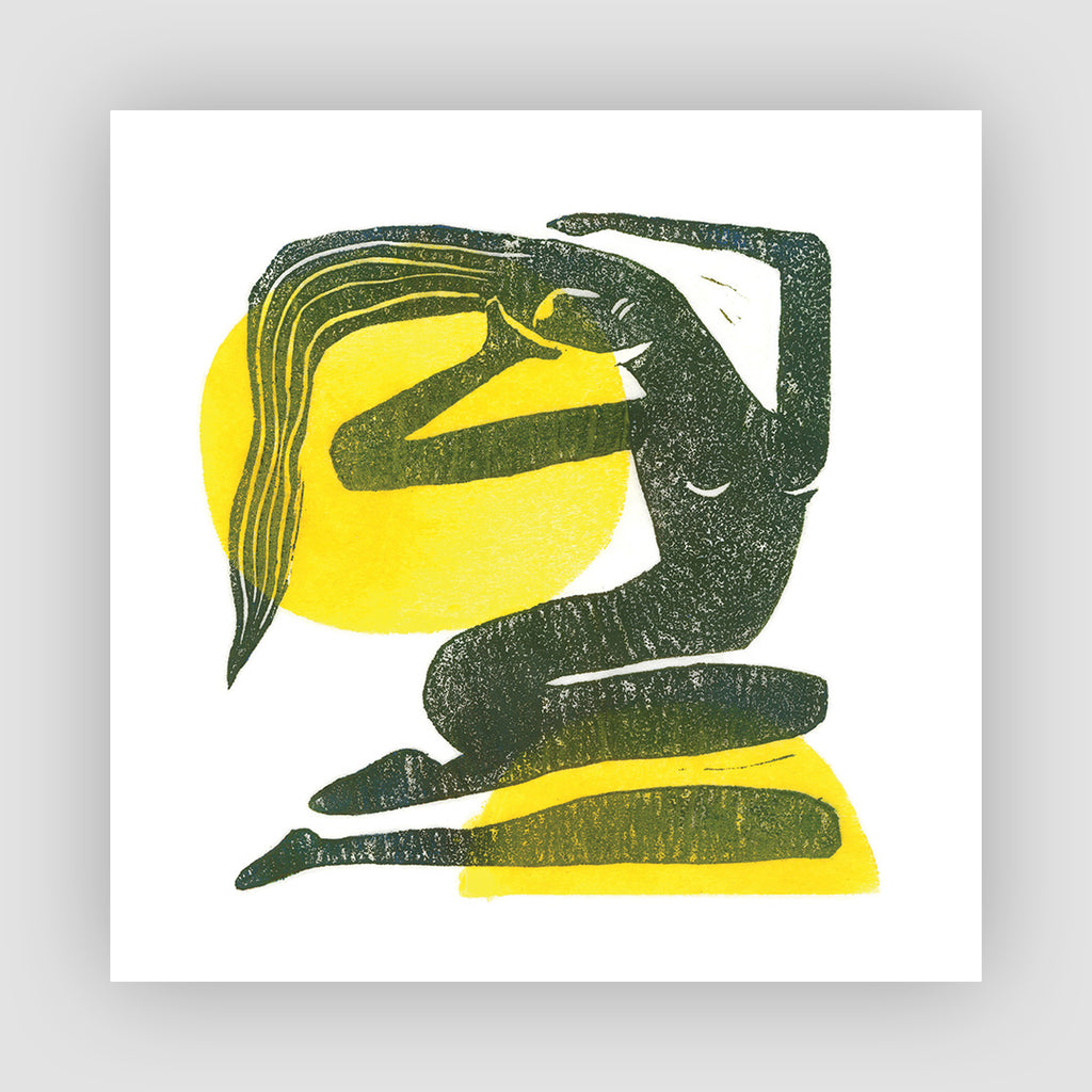 Free Lady In The Sun Lithograph Print