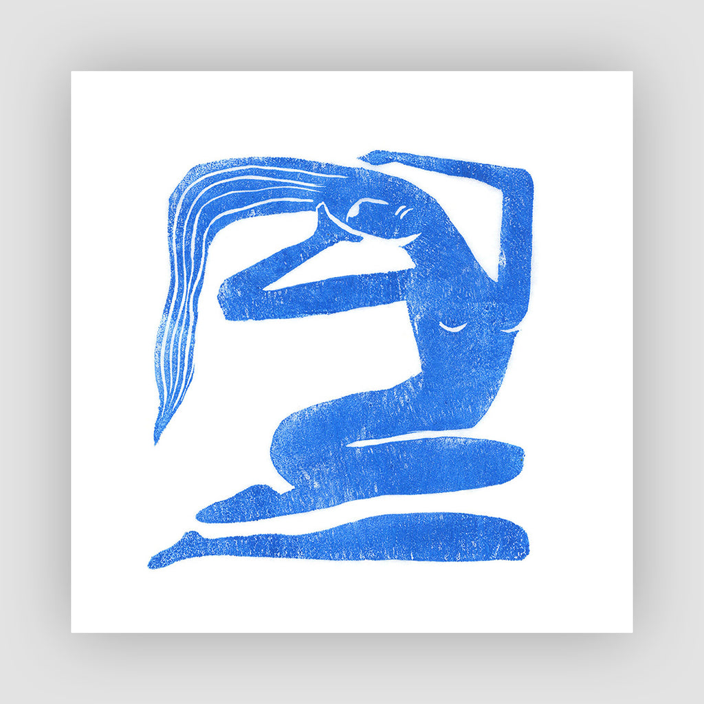 Free Lady Lithograph Print