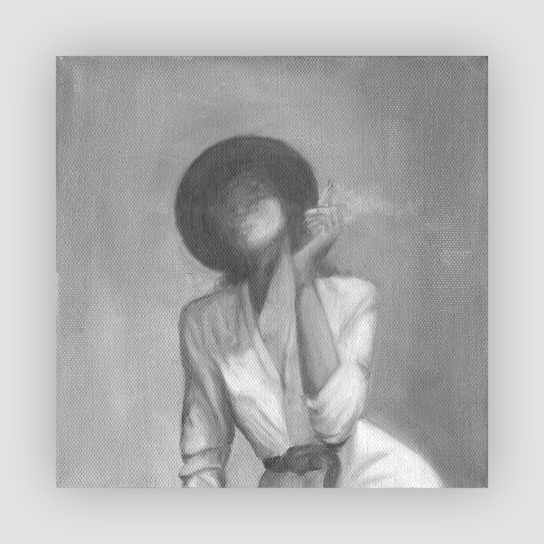 Smoking Lady Oil Painting